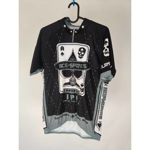 (V) MBJ Micro Beer Jerseys Men cycling jersey ACE OF SPADES sz L